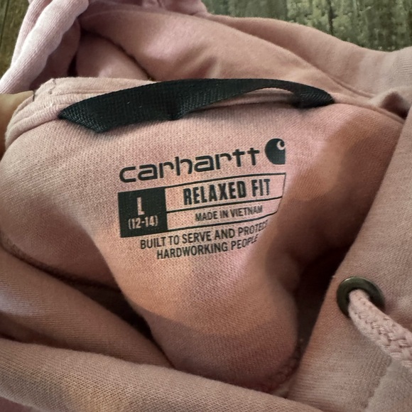 Carhartt Light Pink Hoodie with Logo - Picture 5 of 5
